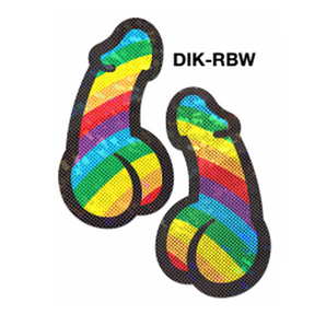 Rainbow Pride Dick - Nipple Pasties