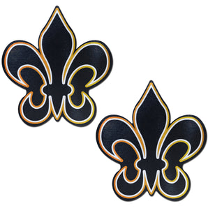 Fleur-de-Lis Pastease -Blk/White/Gold *