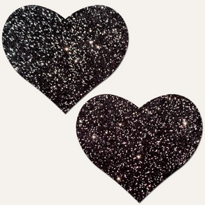 Pastease Heart Sparkle Black