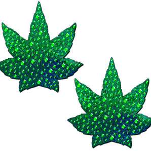 Indica Pot Leaf Crystal Pasties - Green*