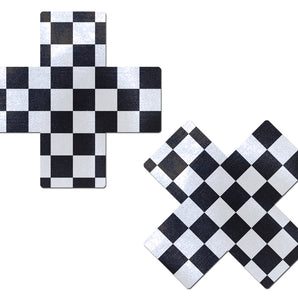 Racing Flag/x Pastease Blk White Check *