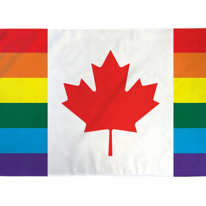 Rainbow Canada  Flag 3' X 5' Polyester