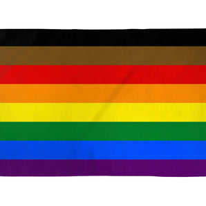 Philly Rainbow Flag 3x5ft Polyester *