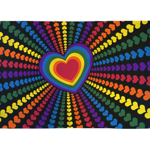 Rainbow Love Flag 2' x 3' Polyester