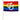 Rainbow Double Mars Stick Flag 12" X 18*