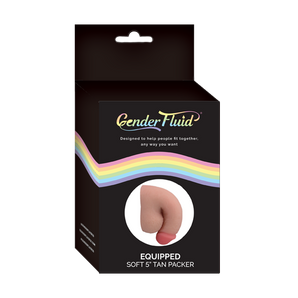 Gender Fluid Equipped Soft Packer 5" Tan