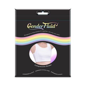 Gender Fluid Chest Binder White- 3XLarge