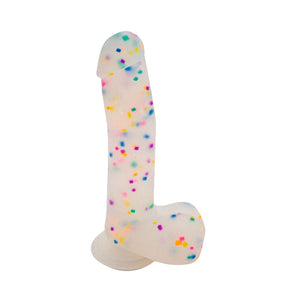 Get Lucky Confetti Cock 8.5" Silicone *