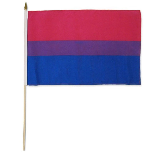 Bisexual 12" x 18" Stick Flag