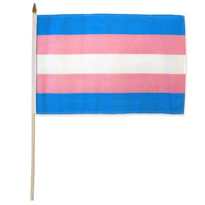 Transgender 12"x18" Stick Flag