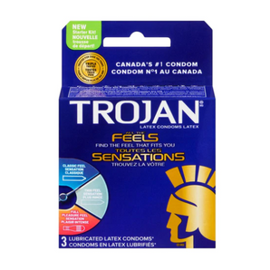 Trojan All The Feels Condoms - 3pk