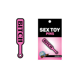 Enamel Pin: Bitch Paddle - Pink/Black