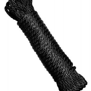 Strict Black Bondage Rope 30 ft