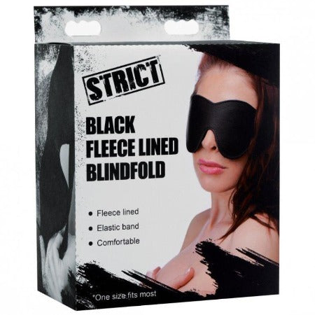 Strict Black Fleece Line Blindfold