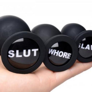 MS Dirty Words Anal Plug Set