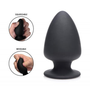 Squeezable Silicone Anal Plug - Large