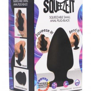 Squeezable Silicone Anal Plug - Small