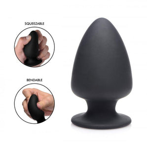 Squeezable Silicone Anal Plug - Small