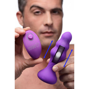 7X Slim Ribbed Thumping Silicone Plug *