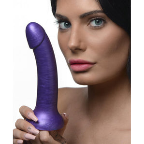 G-Tastic 7" Metallic Silicone Dildo -Pur