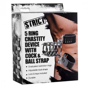 Strict 5 C RING Chastity Device