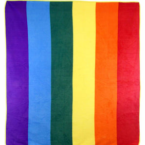 Rainbow Polar Fleece Blanket 50" x 60"