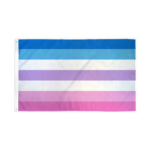 Bigender Flag 3'x5' Polyester