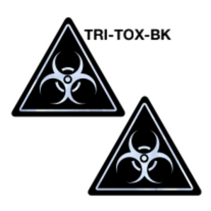 Toxic Symbol Triangle Pasties - Black *